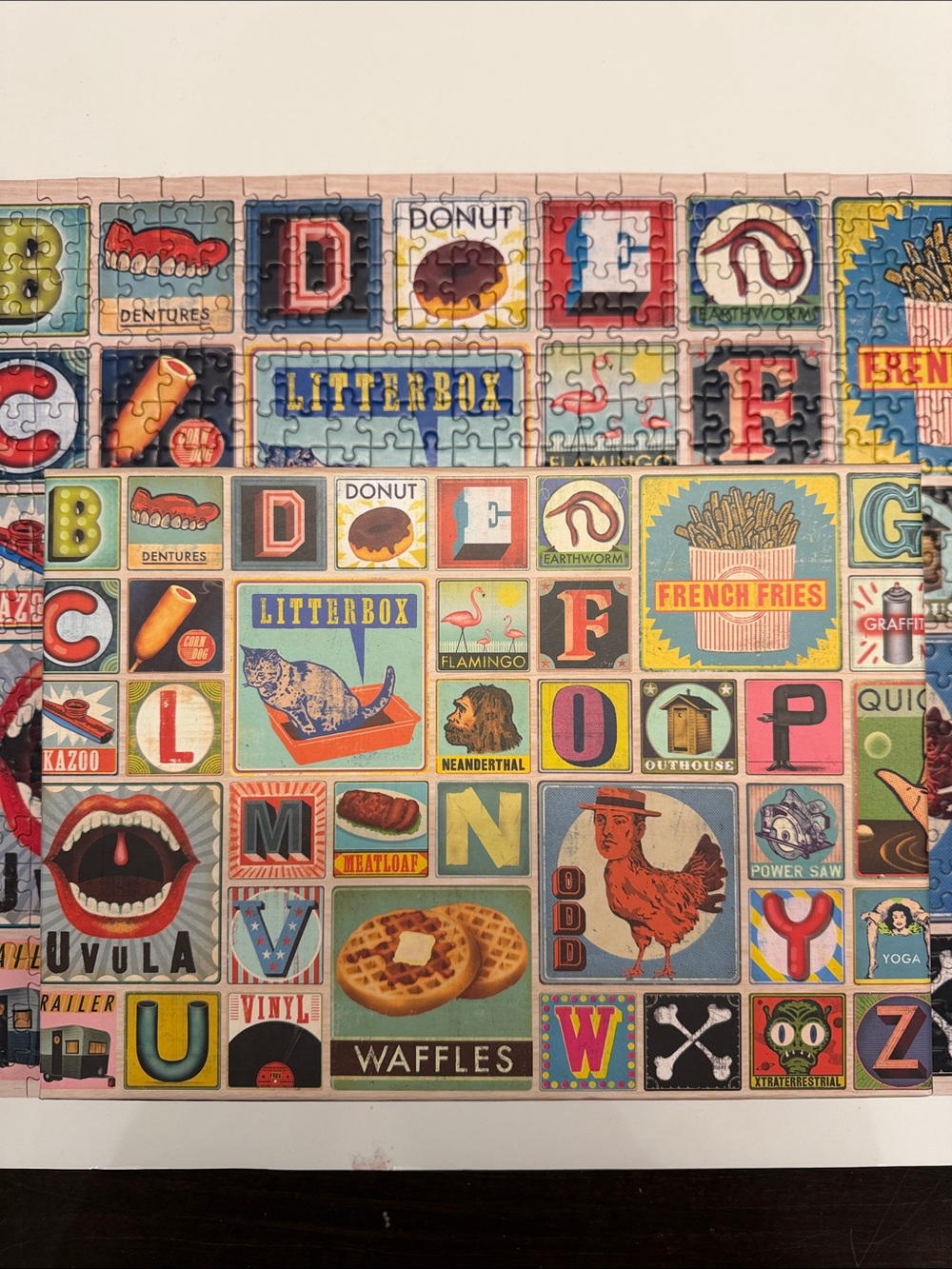 Fred, COMPLETE “XYZ Blocks” Artist Series Christian Northeast 1000 piece puzzle